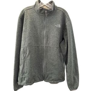 The North Face Mens Full Zip High Neck Apex Lined Jacket Heather Green Size XL
